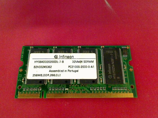 256MB DDR PC2700S SODIMM Infineon Ram Acer TravelMate 2000 2001LC