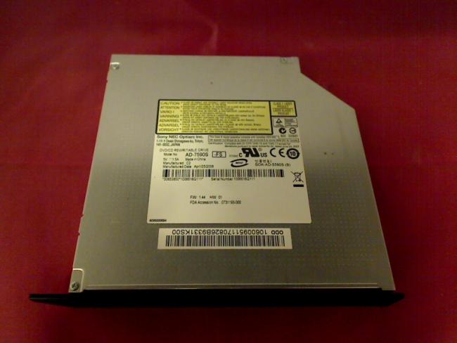 DVD Burner AD-7590S SATA with Bezel & Fixing FS Pa3553 MS2242