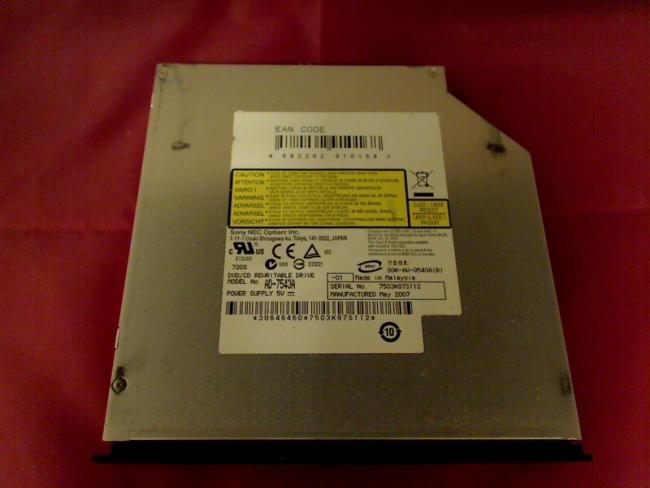 DVD Burner AD-7543A IDE with Bezel & Fixing Dell Inspiron 6400