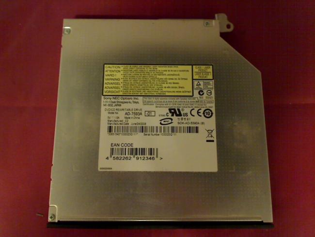 DVD Burner AD-7593A with Bezel & Fixing Acer 1360 MS2159W
