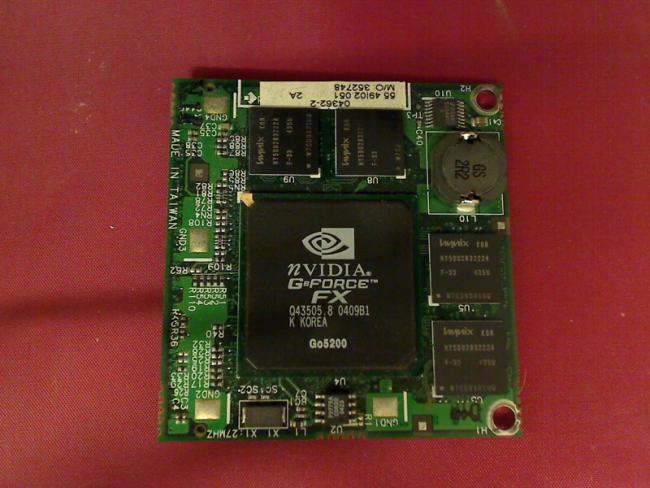 GPU Grafik Card Board NVIDIA GeForce FX Go5200 Acer 1360 MS2159W (100% OK)