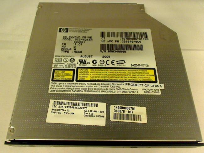 CD-RW / DVD Drive GCC-4244N with Bezel & Fixing Compaq nc6120 HSTNN-105C