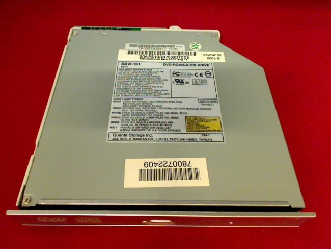 DVD-ROM CD-RW Drive SBW-161 IDE with Bezel & Fixing Gericom Masterpiece 2030