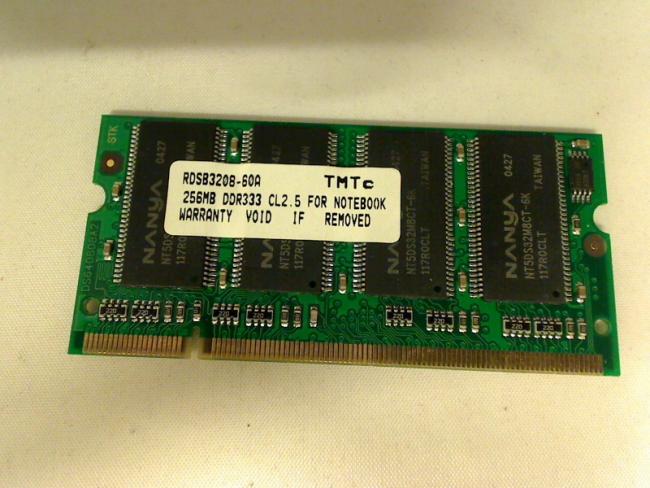 256MB DDR 333 SODIMM TMTc Ram Asus A3000 i-8055C i-Z91L