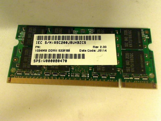 1GB 1024MB DDR2 533FSB SODIMM Ram Memory Samsung R50 NP-R50 E