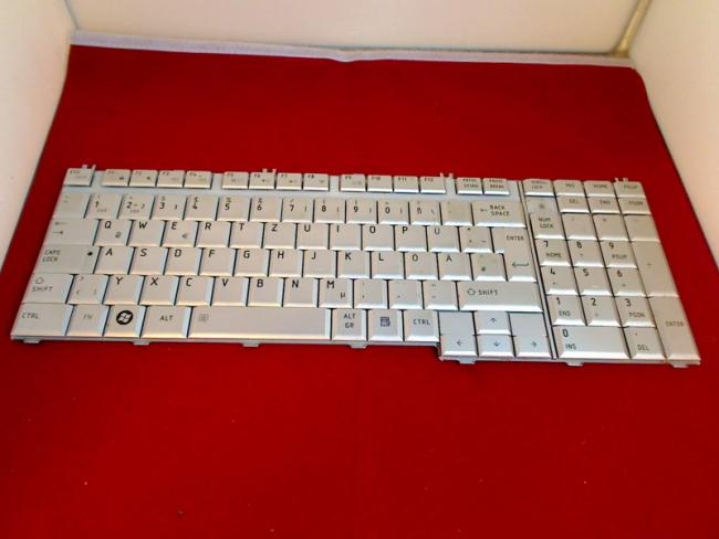 Original Keyboard German Silber NSK-TBZ0G GR Toshiba L500-19E