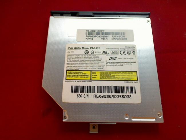 DVD Burner TS-L632 IDE with Bezel & Fixing Samsung NP-R700