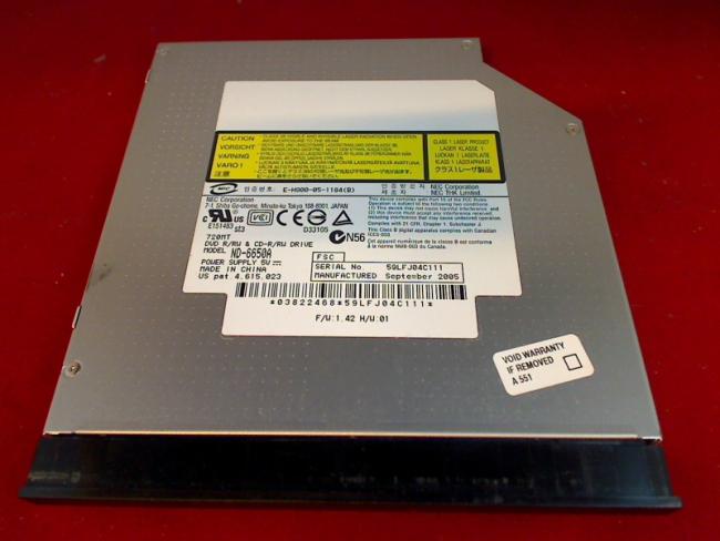 DVD Burner IDE ND6650A with Bezel & Fixing Fujitsu Amilo M3438G