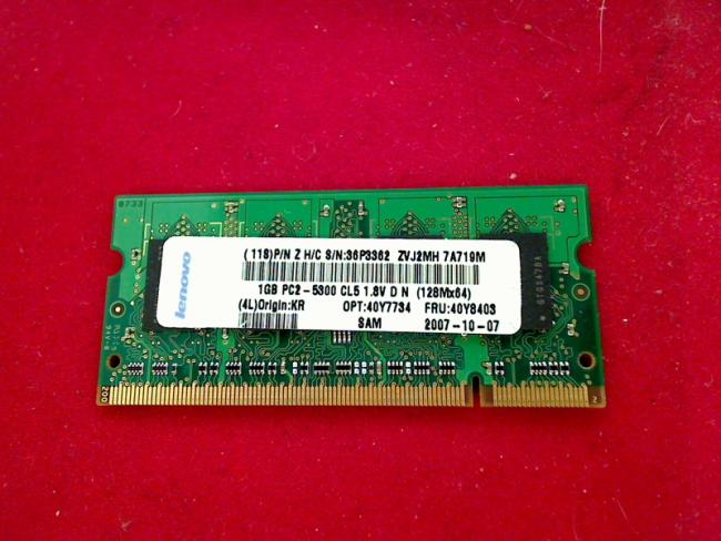 1GB DDR2 PC2-5300S SODIMM Ram Memory Lenovo 3000 N200 0769