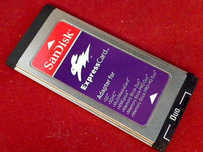 SanDisk ExpressCard Adapter SD Memory Stick SDAD-109 Sony PCG-6J1M