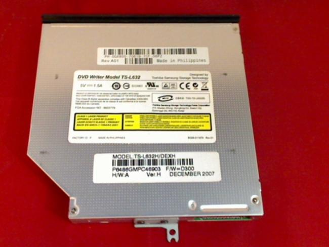 DVD Burner IDE TS-L632 with Bezel & Fixing Dell 1520 PP22L
