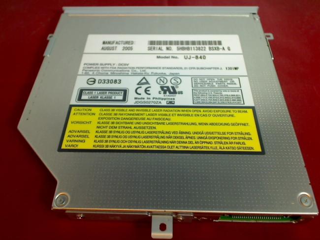 DVD Burner IDE UJ-840 with Bezel & Fixing Sony PCG-7D1M VGN-FS315M