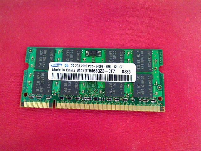 2GB DDR2 PC2-6400S Samsung SODIMM Ram Memory HP dv7 dv7-3136ez