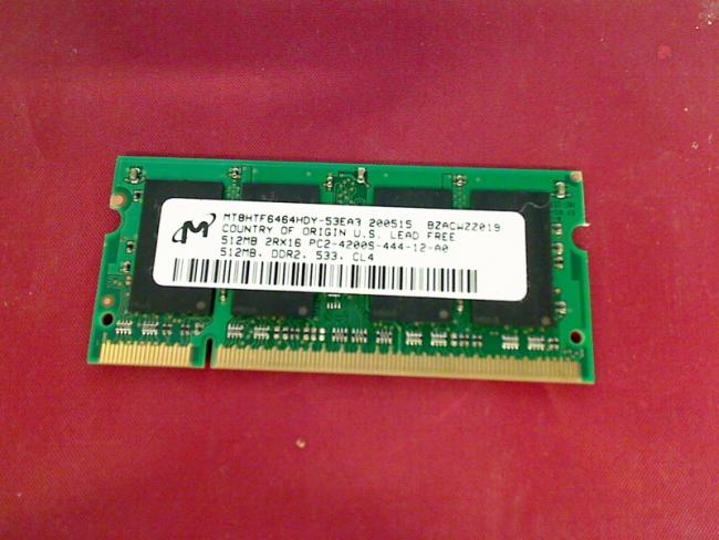 512MB DDR2 PC2-4200S SODIMM Ram Memory Dell 9300 PP14L
