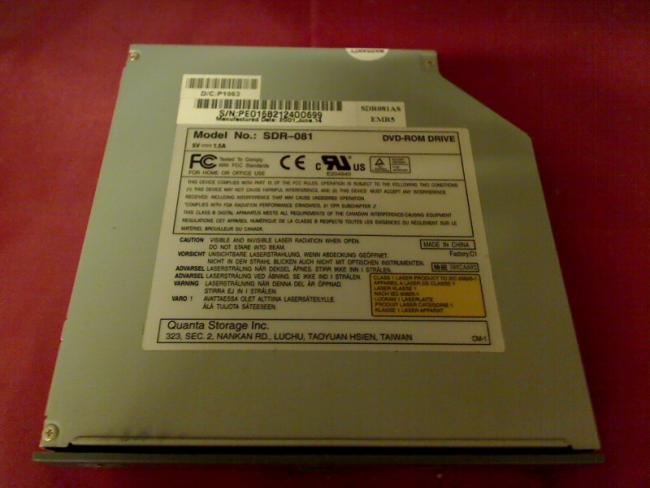 DVD ROM IDE SDR-081 with Bezel & Fixing Natcomp 7521