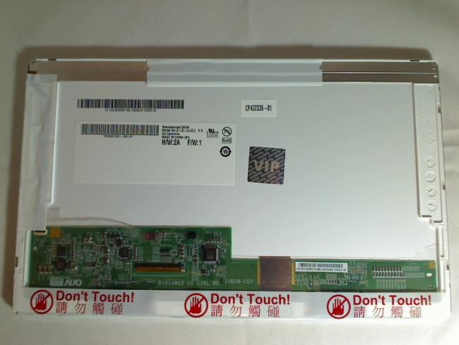 10.1" TFT LCD Display B101AW03 H/W:2A F/W:1 V.0 glänzend Fujitsu M2010