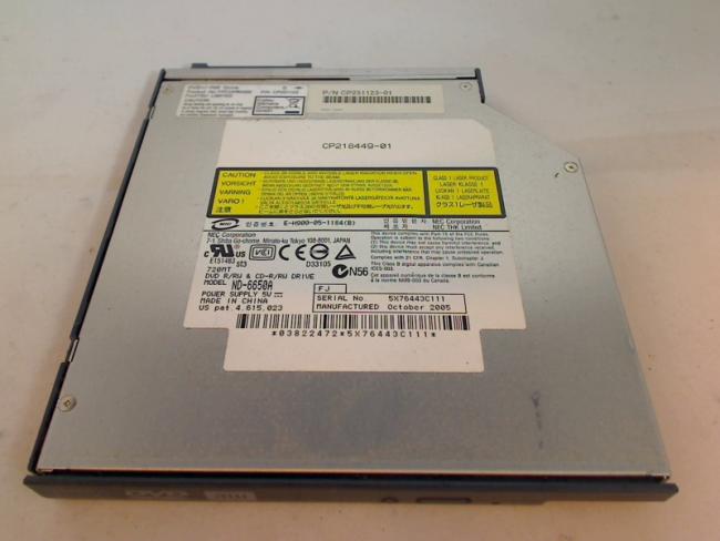 DVD Burner ND-6650A with Bezel & mounting frames Adapter Fujitsu LifeBook C1320