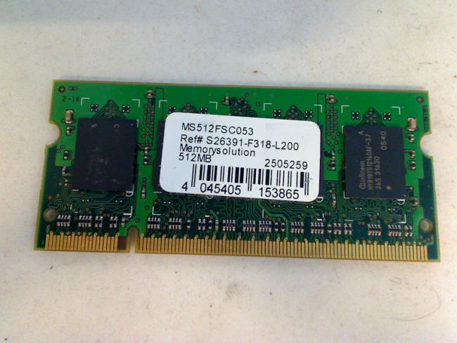 512MB DDR2 MS512FSC053 SODIMM Ram Memory Fujitsu LifeBook C1320D