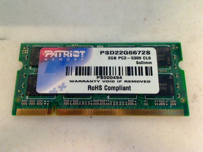 2GB DDR2 PC2-5300 PSD22G6672S SODIMM Ram Memory IBM Lenovo T61 6465