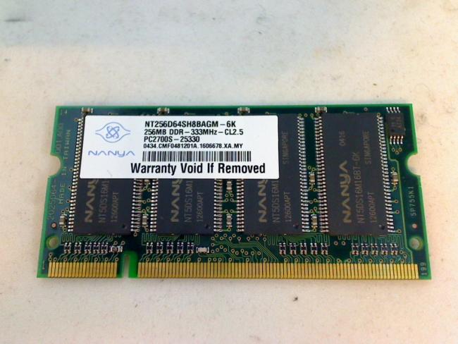 256MB DDR PC-2700S SODIMM Ram Memory NANYA Acer TravelMate 2300 ZL1