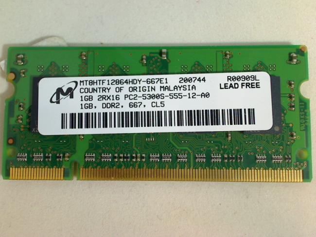 1GB DDR2 PC2-5300S MT SODIMM Ram Memory HP dv6700 dv6730eg