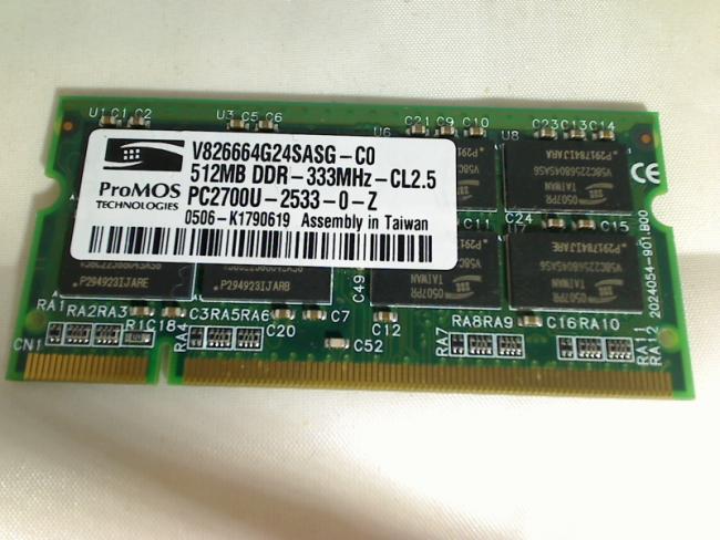 512MB DDR 333MHz SODIMM Laptop Ram Memory Dell 510m PP10L