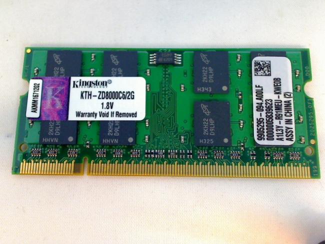 2GB DDR2 KTH-ZD8000C6/2G Kingston SODIMM Ram Memory HP EliteBook 2530p