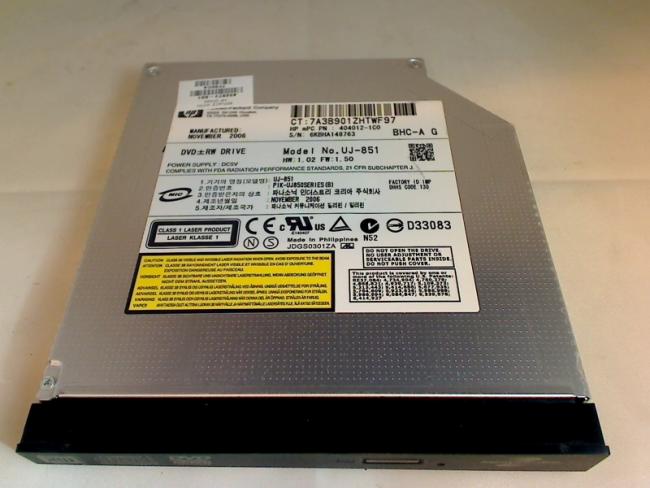 DVD Burner UJ-851 432973-001 with Bezel & Fixing HP dv9000 dv9038ea