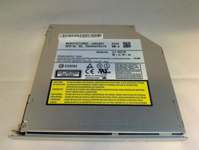 DVD ROM CD Burner UJ-831B with Bezel & Holders Gericom Overdose Radeon 2040 XL