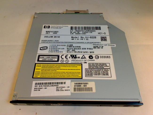 DVD Burner UJ-822B with Bezel & Fixing & Adapter HP Compaq nc6400