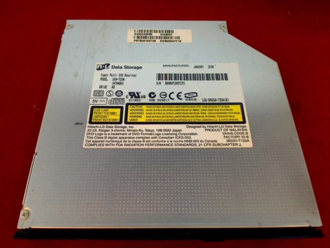 DVD Burner IDE GSA-T20N with Bezel & Fixing Toshiba Satellite A210-1BX
