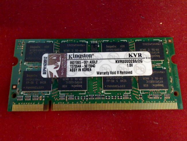 2GB Kingston KVR800D2S6/2G DDR2 SODIMM Ram HP DV6500 dv6547eg