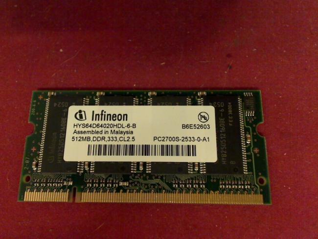 512MB DDR 333 Infineon Ram Memory Acer 3000 3003WLMi