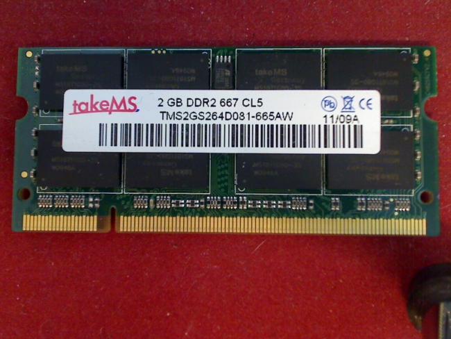 2GB DDR2 667 CL5 takeMS SODIMM Ram Memory Acer Aspire 6530G - 724G32Mn