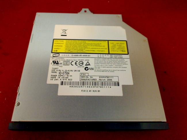 DVD Burner IDE ND-6750A with Bezel & Fixing Fujitsu Amilo Pro V2035