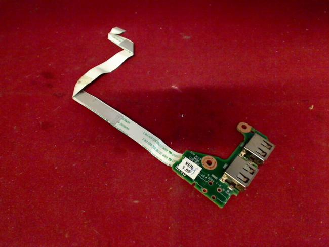 USB 2-Fach Port socket Board & Cables Acer Aspire 8930G