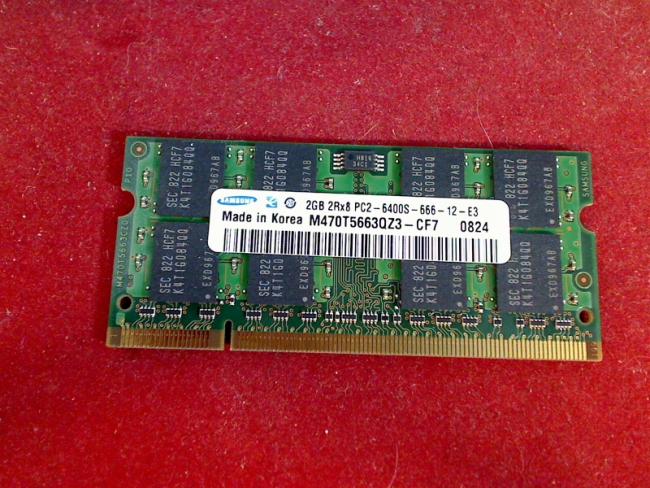 2GB DDR2 PC2-6400S Samsung SODIMM RAM Memory Toshiba Portege R600-101