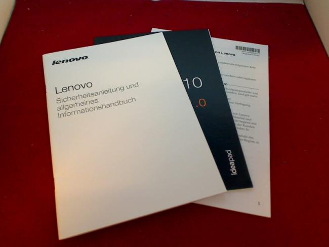Security Informations Anleitung Handbuch Lenovo IdeaPad U410