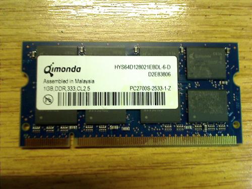 1 GB DDR 333 CL2.5 Qimonda HYS64D128021EBDL-6-D Acer Travelmate 243LC MS2138 240