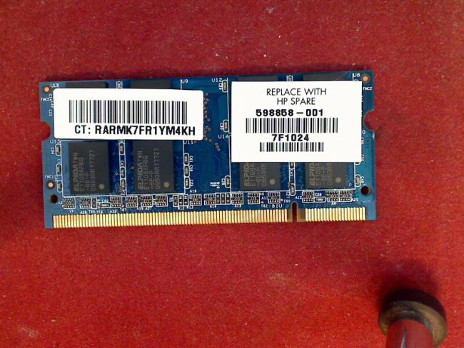 2GB DDR2 PC2-6400S SODIMM 598858-001 RAM Memory HP Presario CQ71 - 413E0