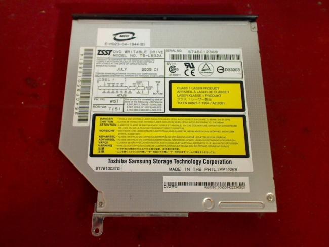 DVD Burner TS-L532A IDE with Bezel & Fixing Acer Aspire 3020 MS2171