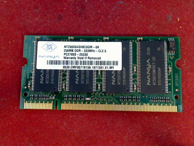 256MB DDR 333MHz PC2700S SOSIMM Ram Memory Asus Z9200 Z9200GA