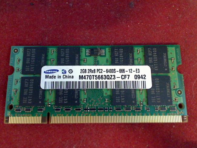 2GB DDR2 PC2-6400S Samsung SODIMM Ram Memory Toshiba L500-19E