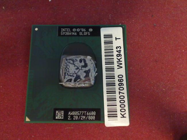 2.2 GHz Intel T6600 SLGF5 Core 2 Duo CPU Prozessor Toshiba L500-19E