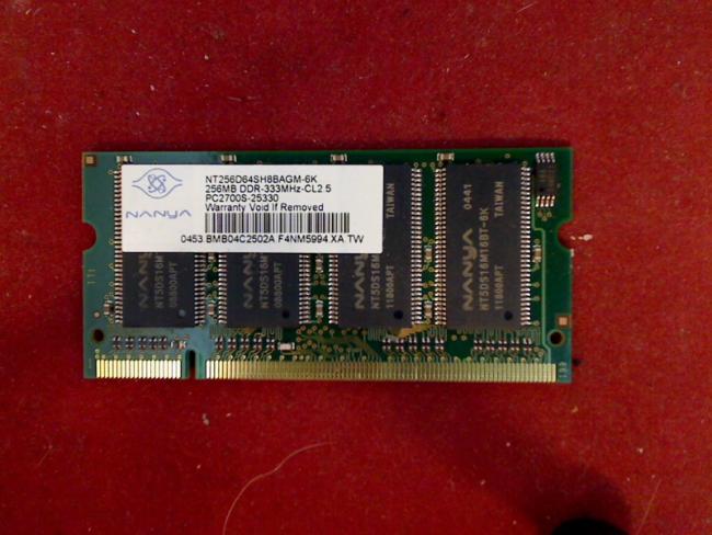 256MB DDR PC2700S SODIMM 333MHz Ram Memory Acer Aspire 1360