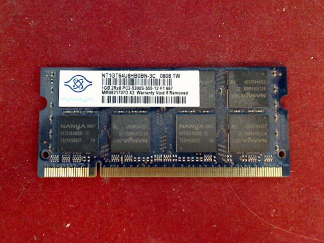 1GB DDR2 PC2-5300S Nanya SODIMM Ram Memory Memory Asus C90S