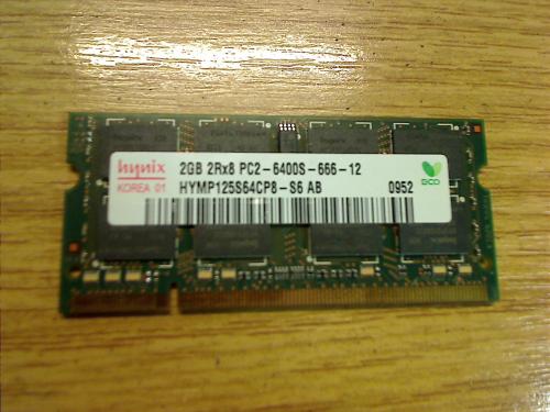 2GB DDR2 SODIMM PC2-6400S Hynix HYMP125S64CP8-S6 Medion MD97373