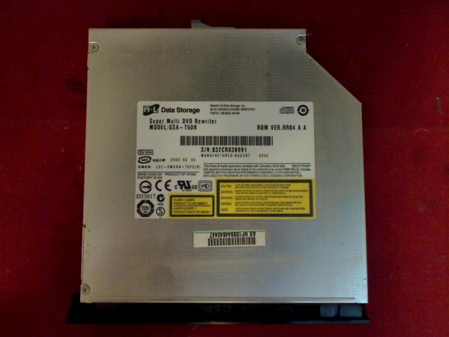 DVD Burner SATA GSA-T50N with Bezel & Fixing Asus X50GL