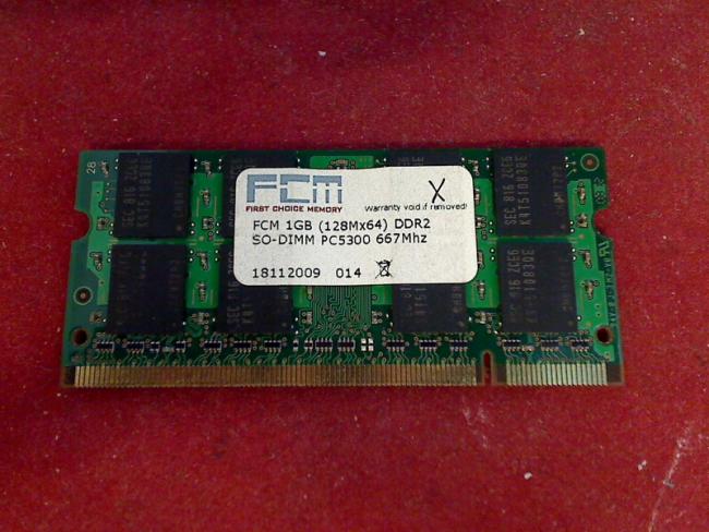 1GB DDR2 FCM PC5300 667Mhz SODIMM Ram Memory Medion MD97900 WAM2020