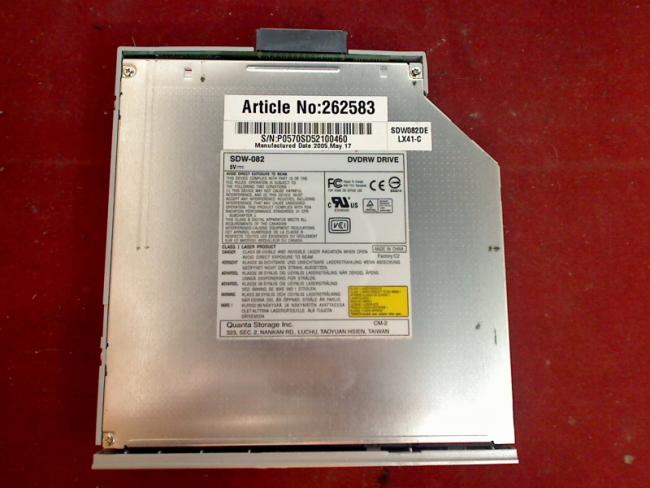 DVD Burner SDW-082 with Bezel & mounting frames Fixing Maxdata PRO 8100 IS